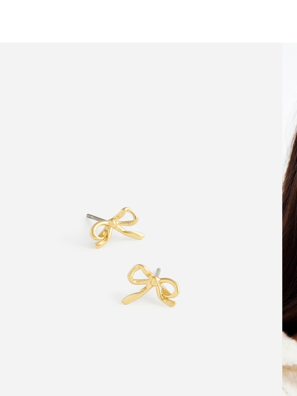 Madewell Vintage Gold Bow Earrings